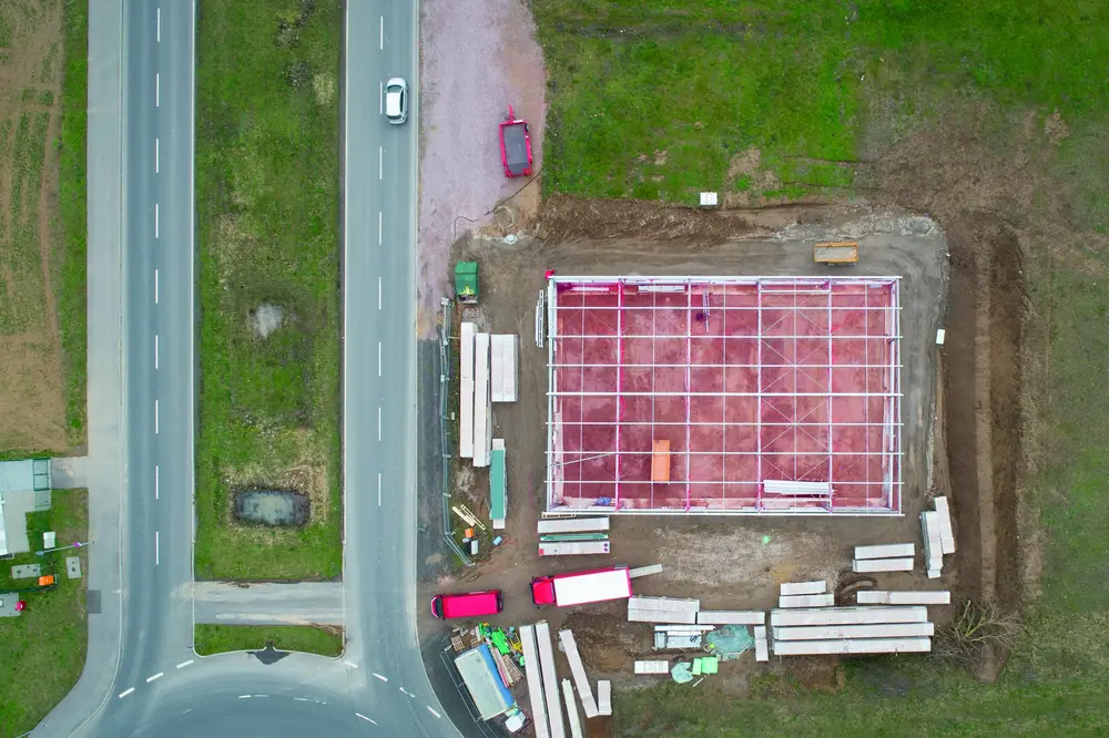 Baustelle Luftaufnahme – © ollo / iStock.com